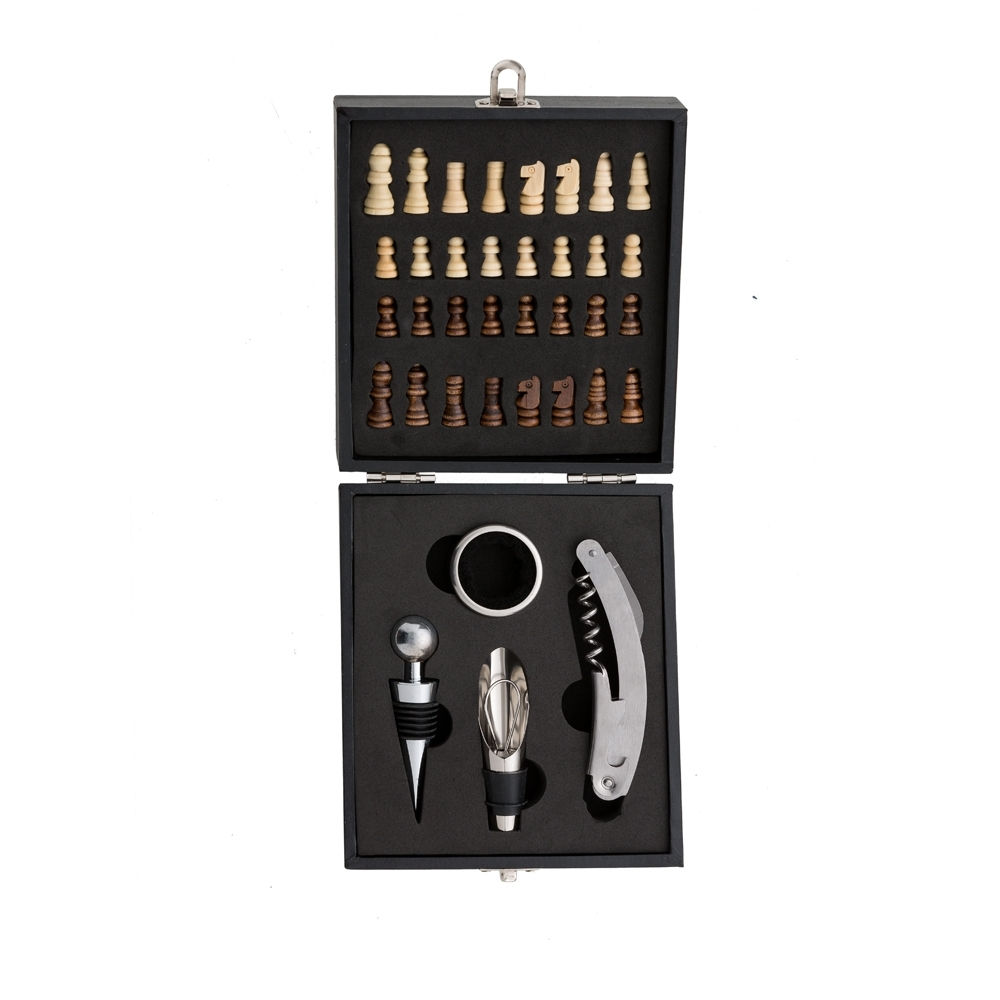 Kit Vinho Xadrez, 4 peças - 4450