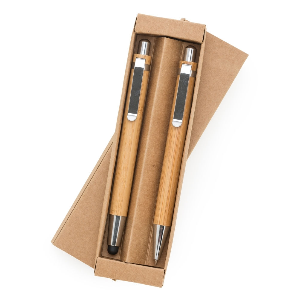 Kit Ecológico Caneta e Lapiseira Bambu - 13796