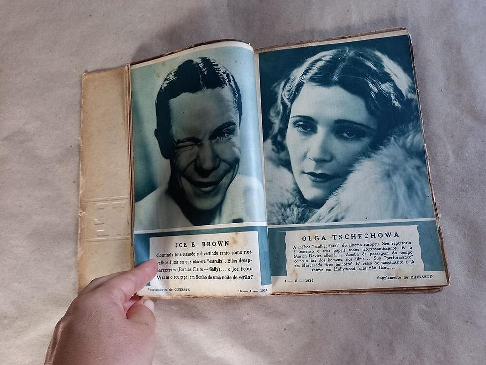 Miniatura: ALBUM CONCURSO CINEARTE - ANO 1935 - RARÍSSIMO