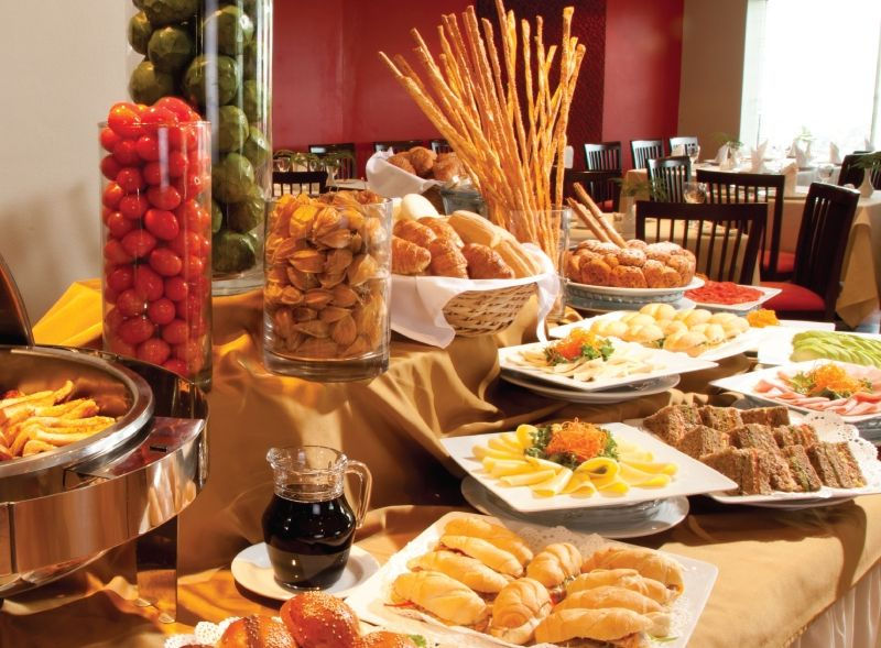 banquete de desayuno o de lauch