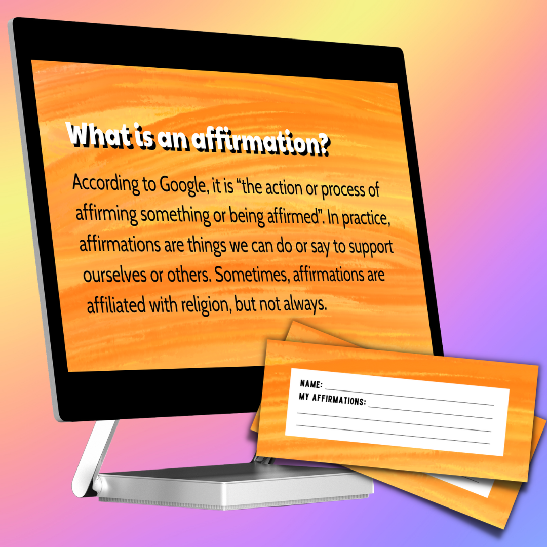 Long Weekend Affirmations Activity