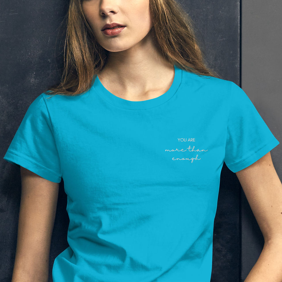 Thumbnail: You are More than Enough - Embroidered T-Shirt