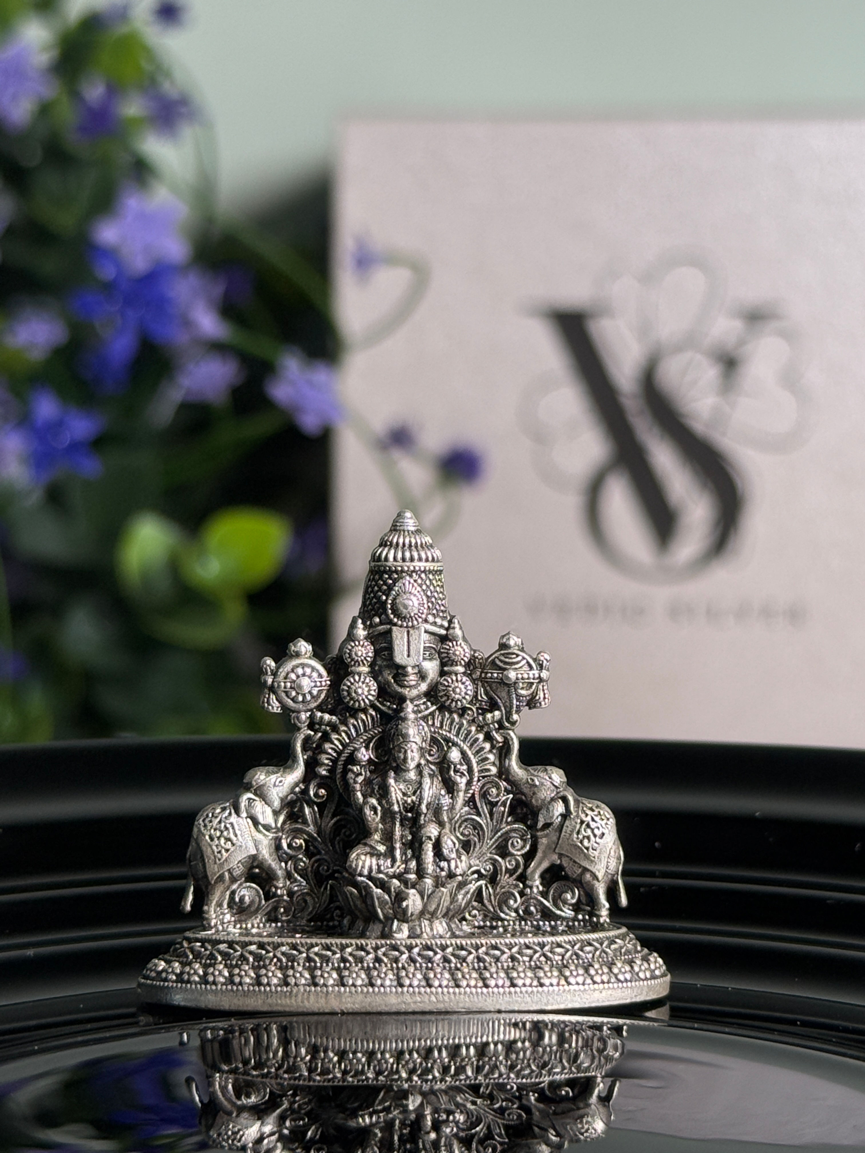 Lakshmi Venkateswara Silver Idol