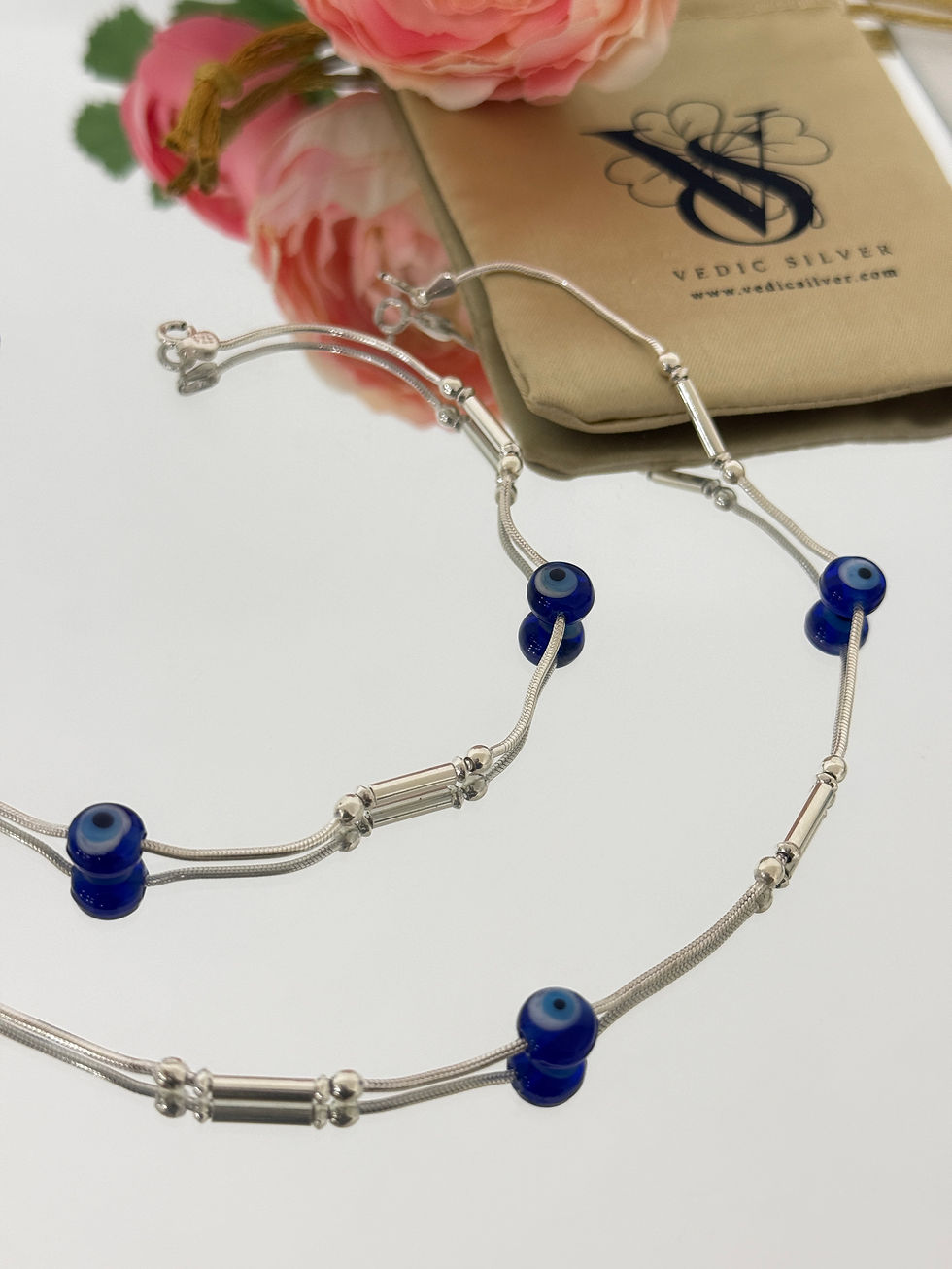 Thumbnail: Fancy Silver Anklets
