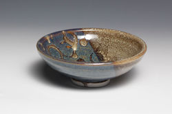 Blue Bowl with Rings