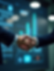 environmental shot ceo engineer virtual handshake technical discussion clean studio lighti