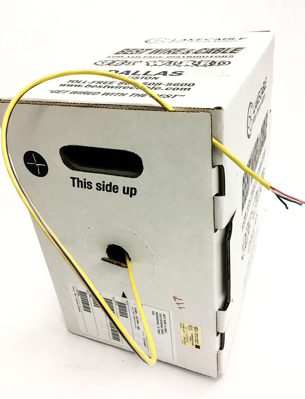 Thumbnail: STRIPED 18 AWG 4 CONDUCTOR PLENUM NO SHIELD CABLE