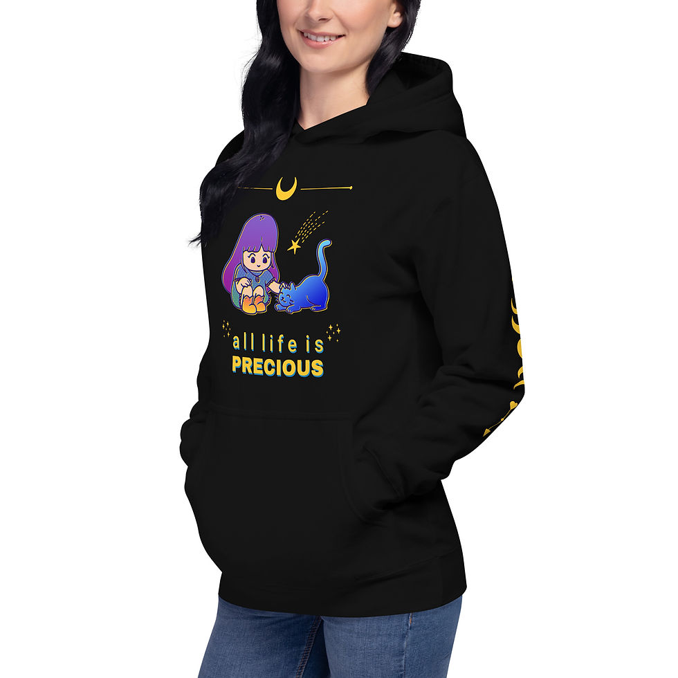 Thumbnail: Unisex Hoodie - All Life is Precious
