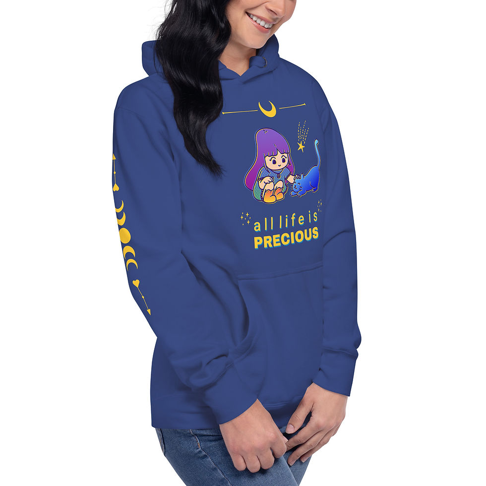 Thumbnail: Unisex Hoodie - All Life is Precious