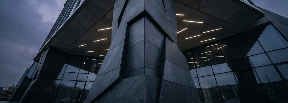 Exterior column of a large building.