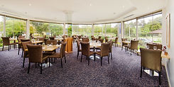 Our gorgeous floor to ceiling glass windows for guests to enjoy while eating and drinking!