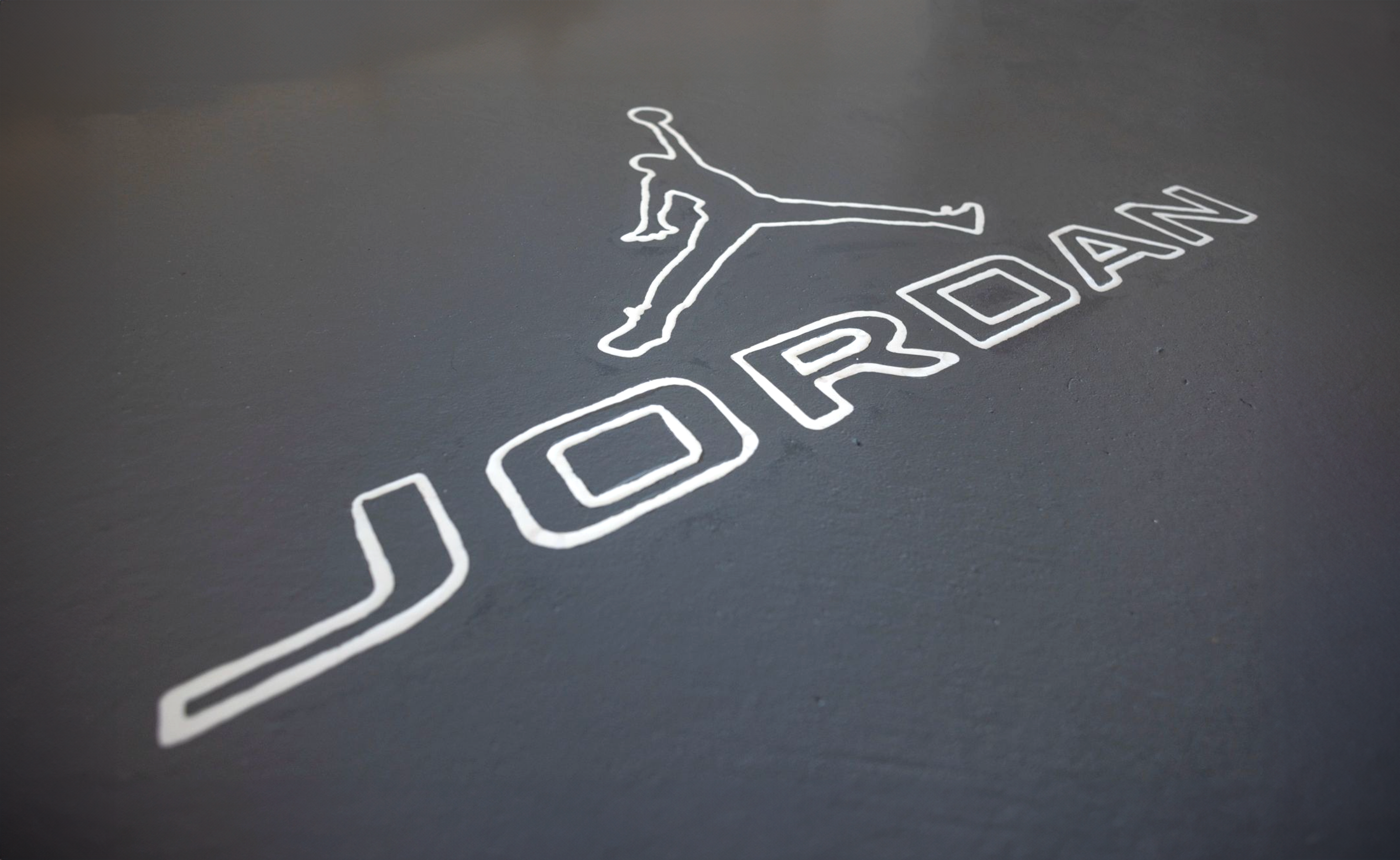 Sports Club, Gym, Logo - Concrete Engraving Australia