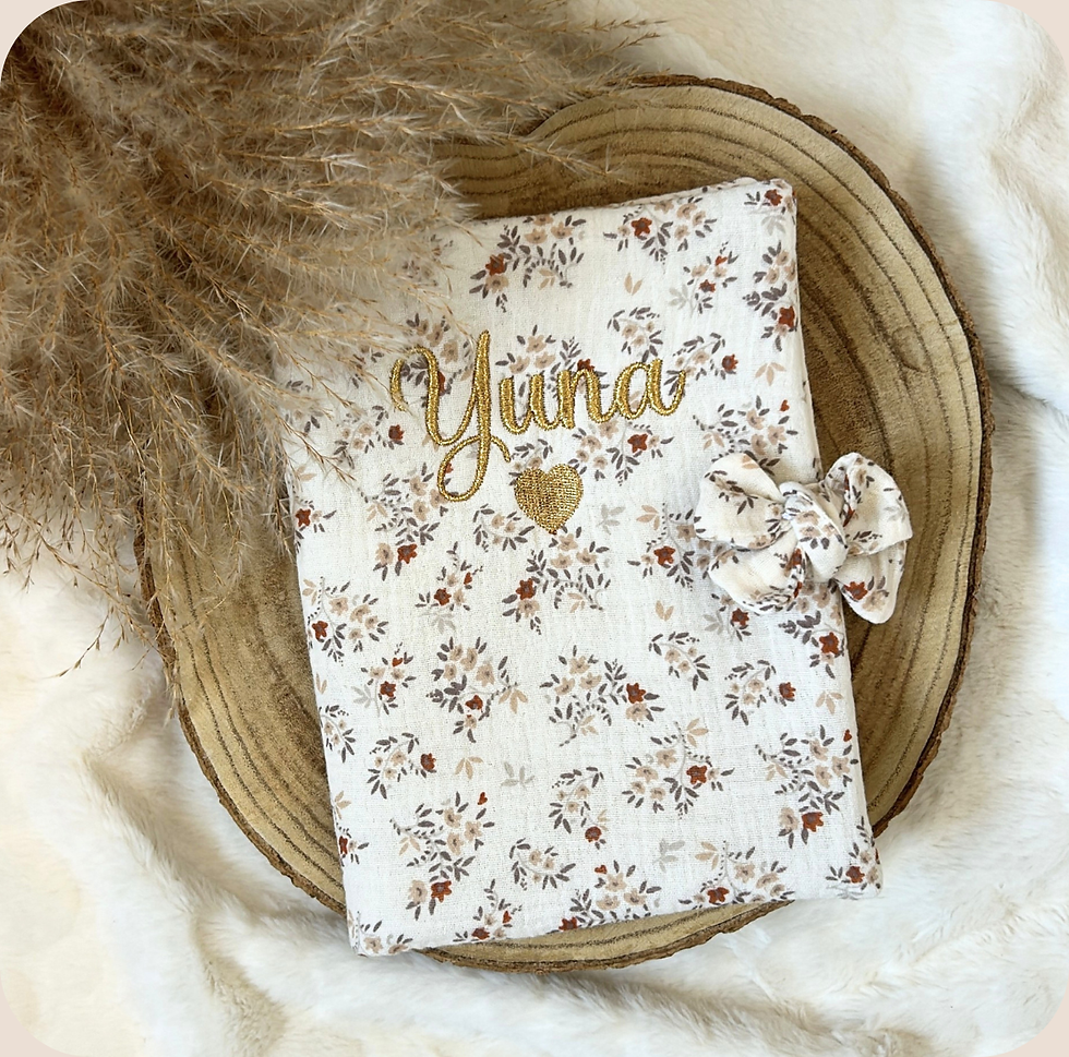 Miniature : Protège carnet de santé imprimé "Nœud"  ♡