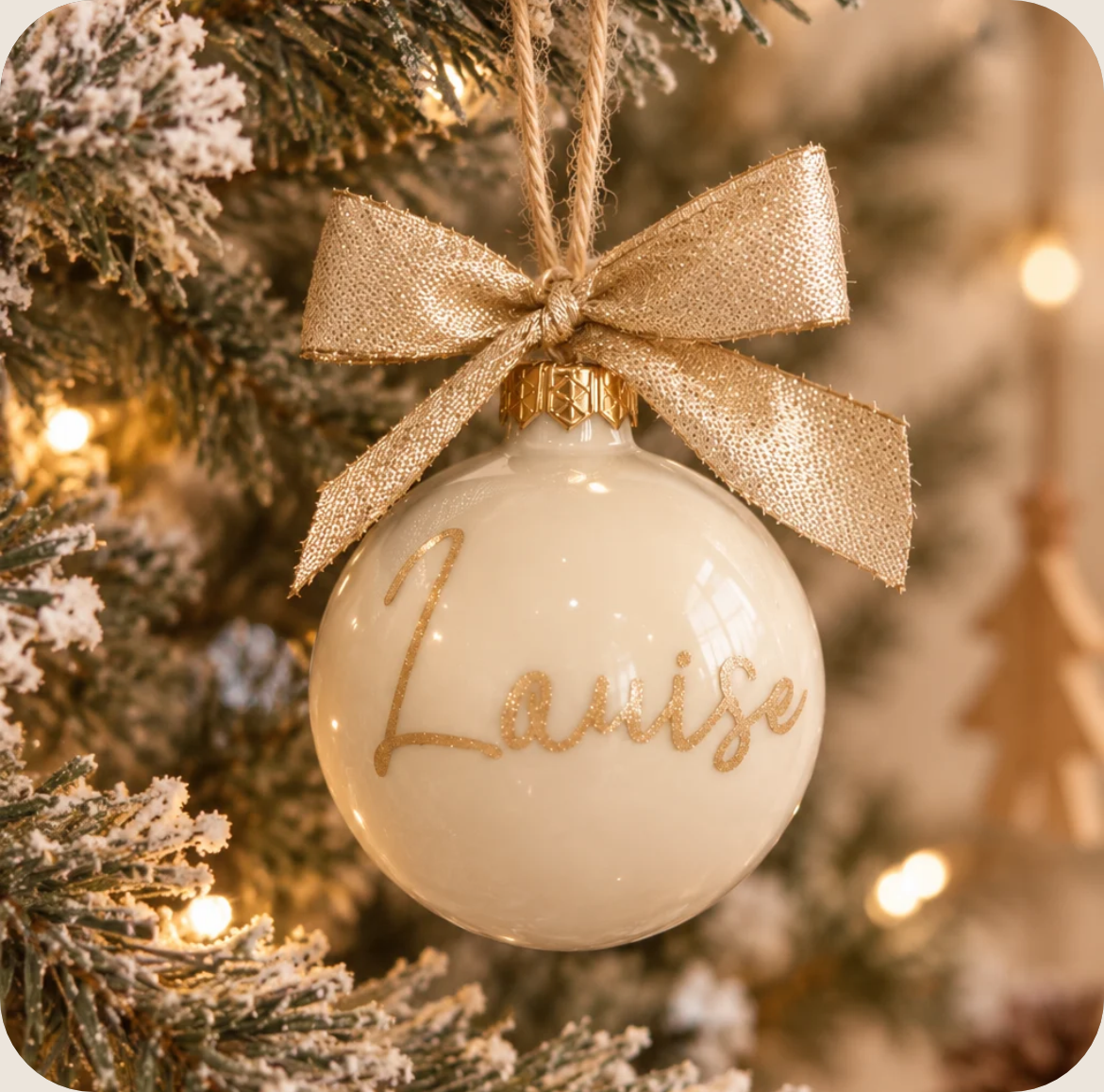 Boule de Noël personnalisée "Douceur de Noël"✨