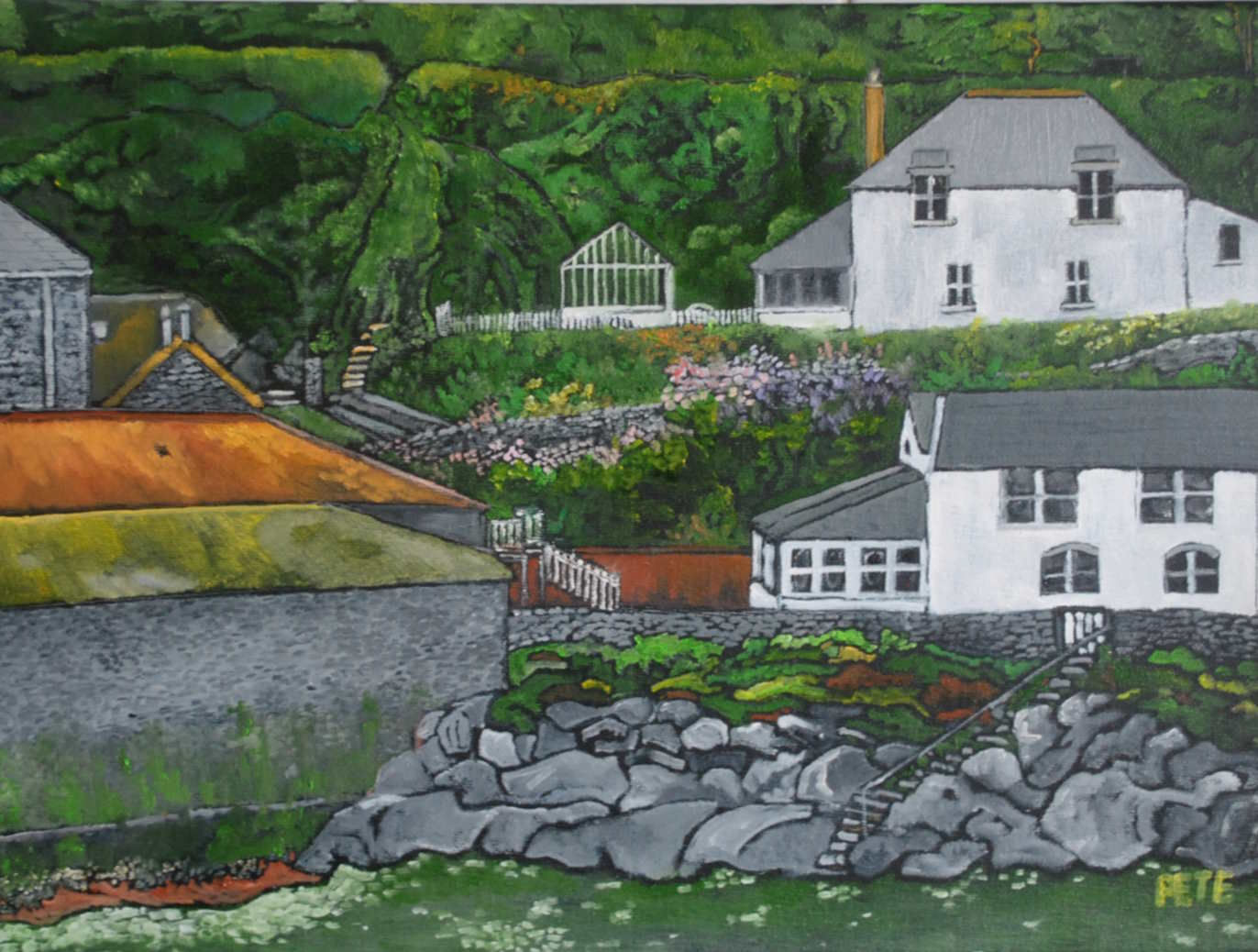 Overlooking the Harbour in Port Isaac, Cornwall (Doc Martin's village)