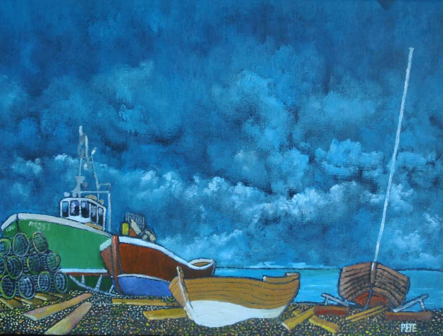 Storm over the English Channel.