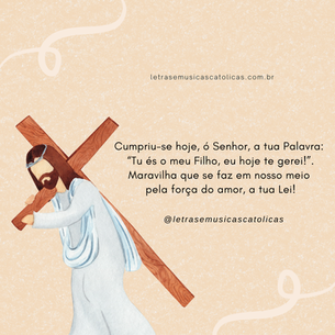 1. Que bom estarmos ao redor da tua Mesa, ó Deus da Luz e Criador do Universo! Tu comunicas, na memória desta Páscoa, a vida plena que emana do teu Verbo! Cumpriu-se hoje, ó Senhor, a tua Palavra: “Tu és o meu Filho, eu hoje te gerei!”. Maravilha que se faz em nosso meio pela força do amor, a tua Lei!