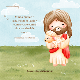 1.   Meu coração está pronto, meu Deus está pronta também minha alma. Quero louvar-vos, Senhor, entre os povos e proclamar às nações vosso amor.  Minha missão é seguir o Bom Pastor, com a voz e com a vida ser sinal de amor!