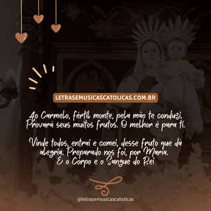 Ao Carmelo fértil monte