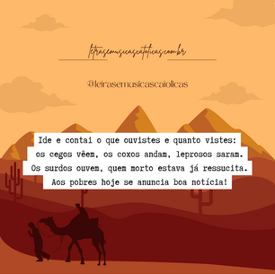 Ide e contai o que ouvistes (3º Domingo Advento Ano B)