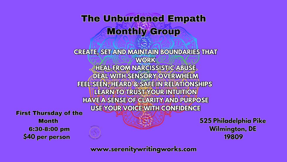 Unburdened Empath Group (in person)