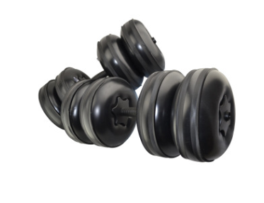 Miniatura: Adjustable 25kg Water-Filled Dumbbells for Men