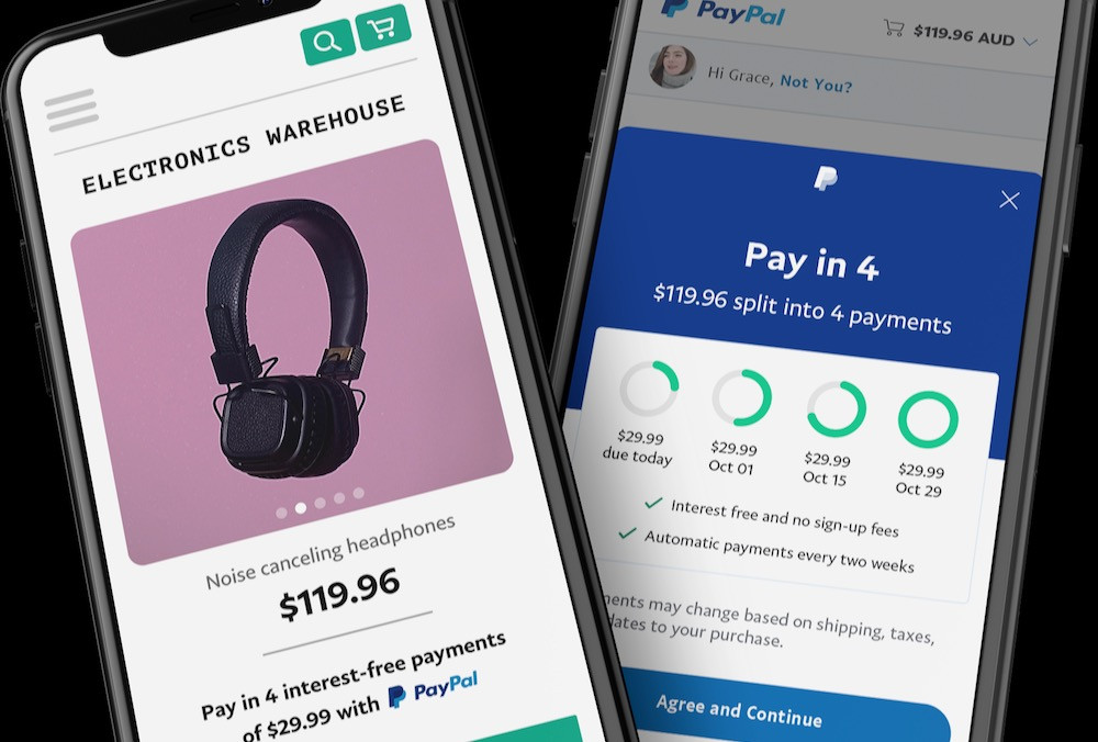PayPal BNPL User Interface