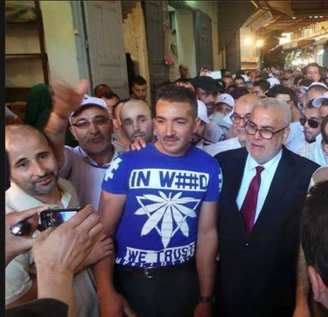 Former Head of Government, Abdelilah Benkirane during his election campaign
