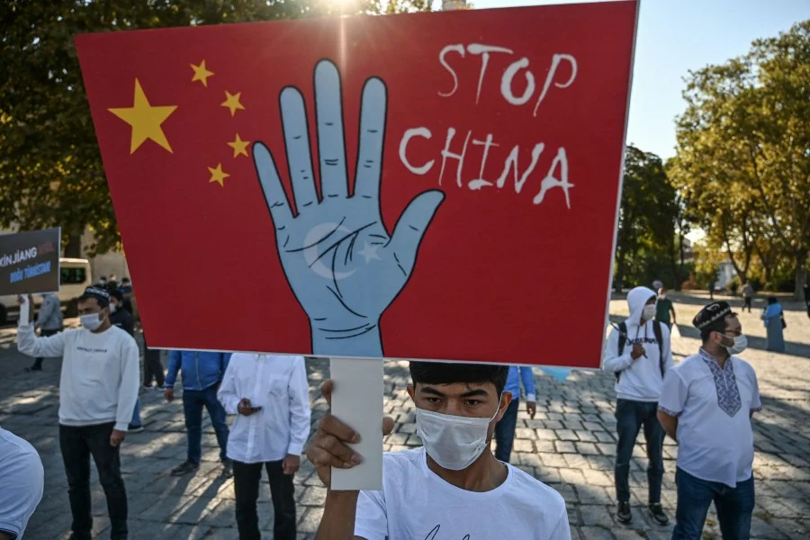 Uyghur genocide protest