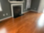 Hardwood sanded and stained on site