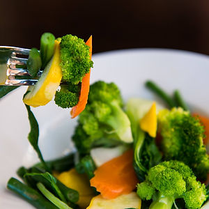 D1 Wok-Fried Mixed Vegetables with Garlic Oyster Sauce.