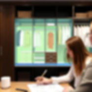 closet designer using 3D software and illustrating with client on a consultation.jpg