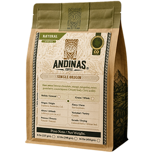 Natural Coffee, Zapatoca Santander x 12 Oz (340 grs).