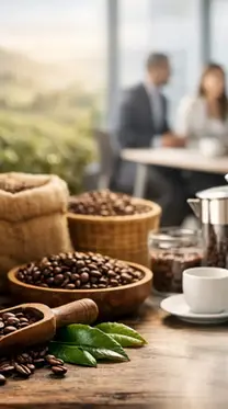Abastecimiento de café para oficinas con origen