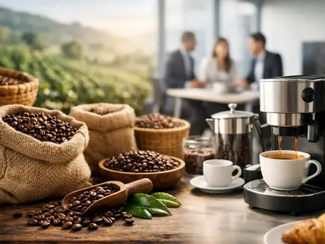 Abastecimiento de café para oficinas con origen