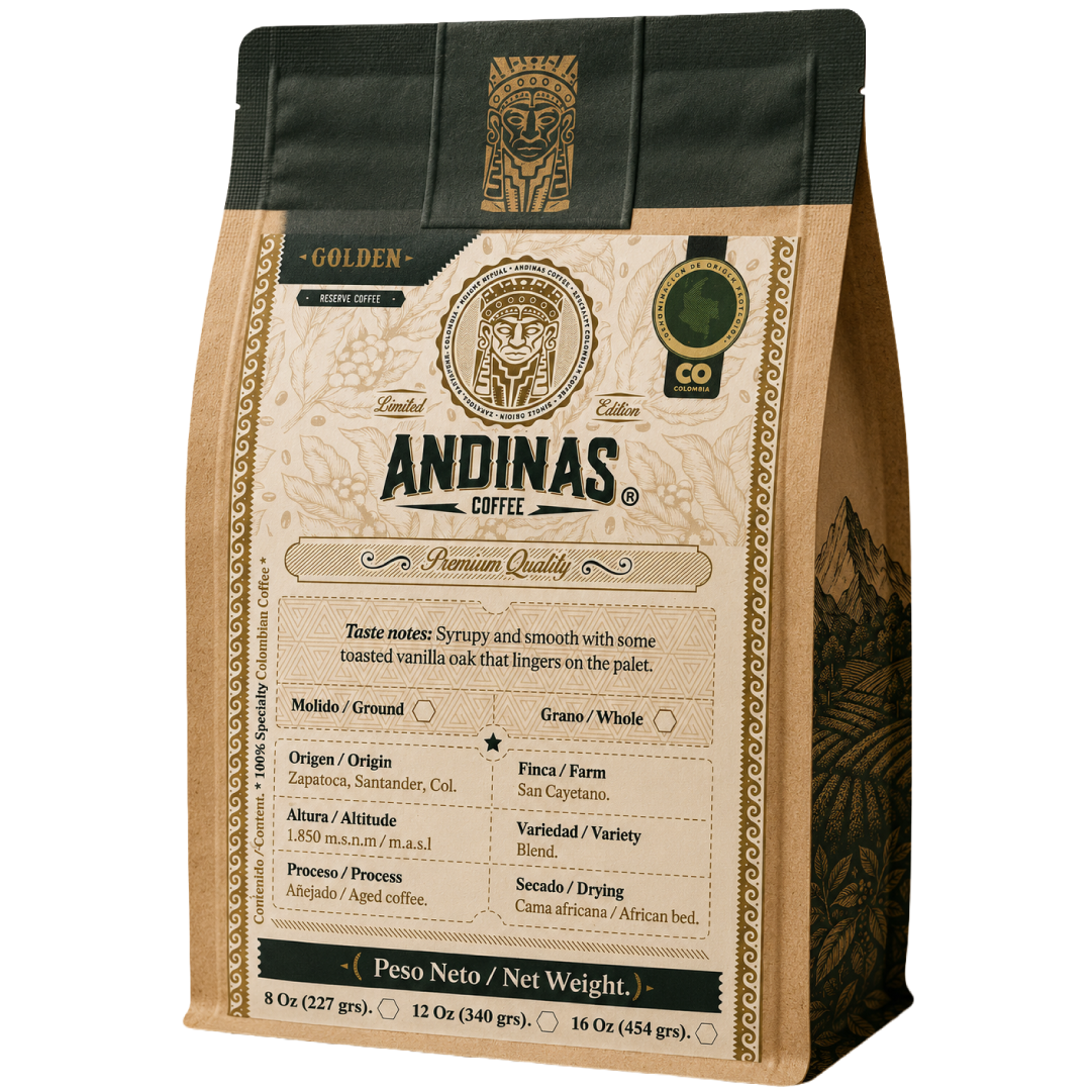 Golden Coffee, Zapatoca Santander x 16 Oz (454 grs).