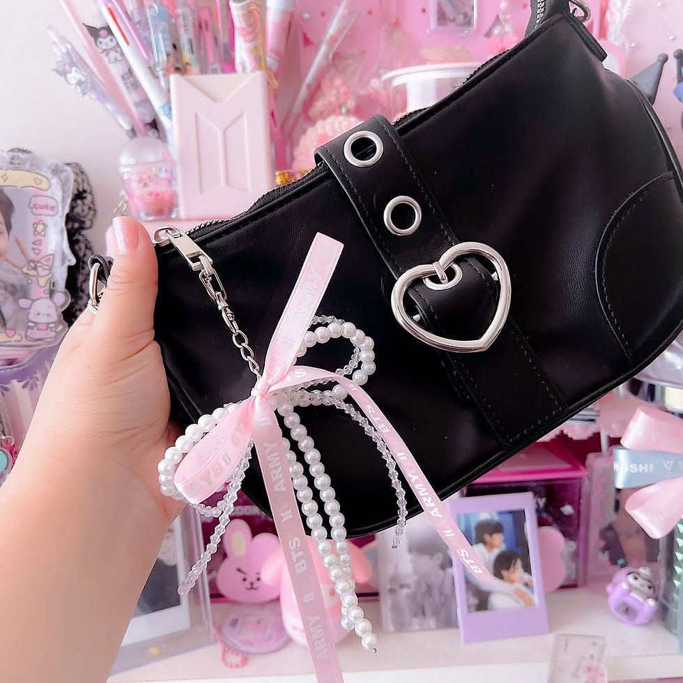 Miniatura: Pearls Ribbon Keychain: BTS