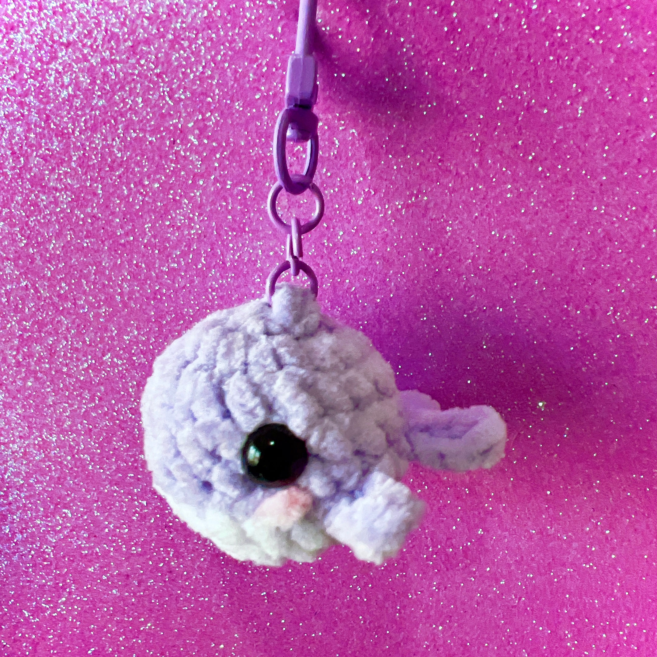 Crochet Keychain: Mini Whale
