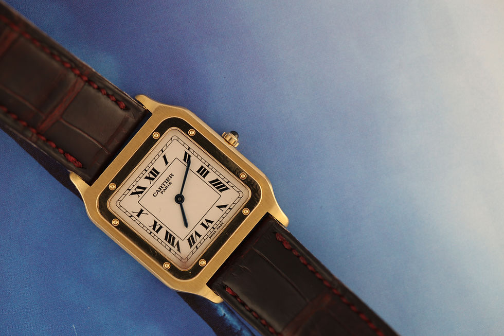 Miniature : Cartier Santos Dumont 18k Deployant Box Papers