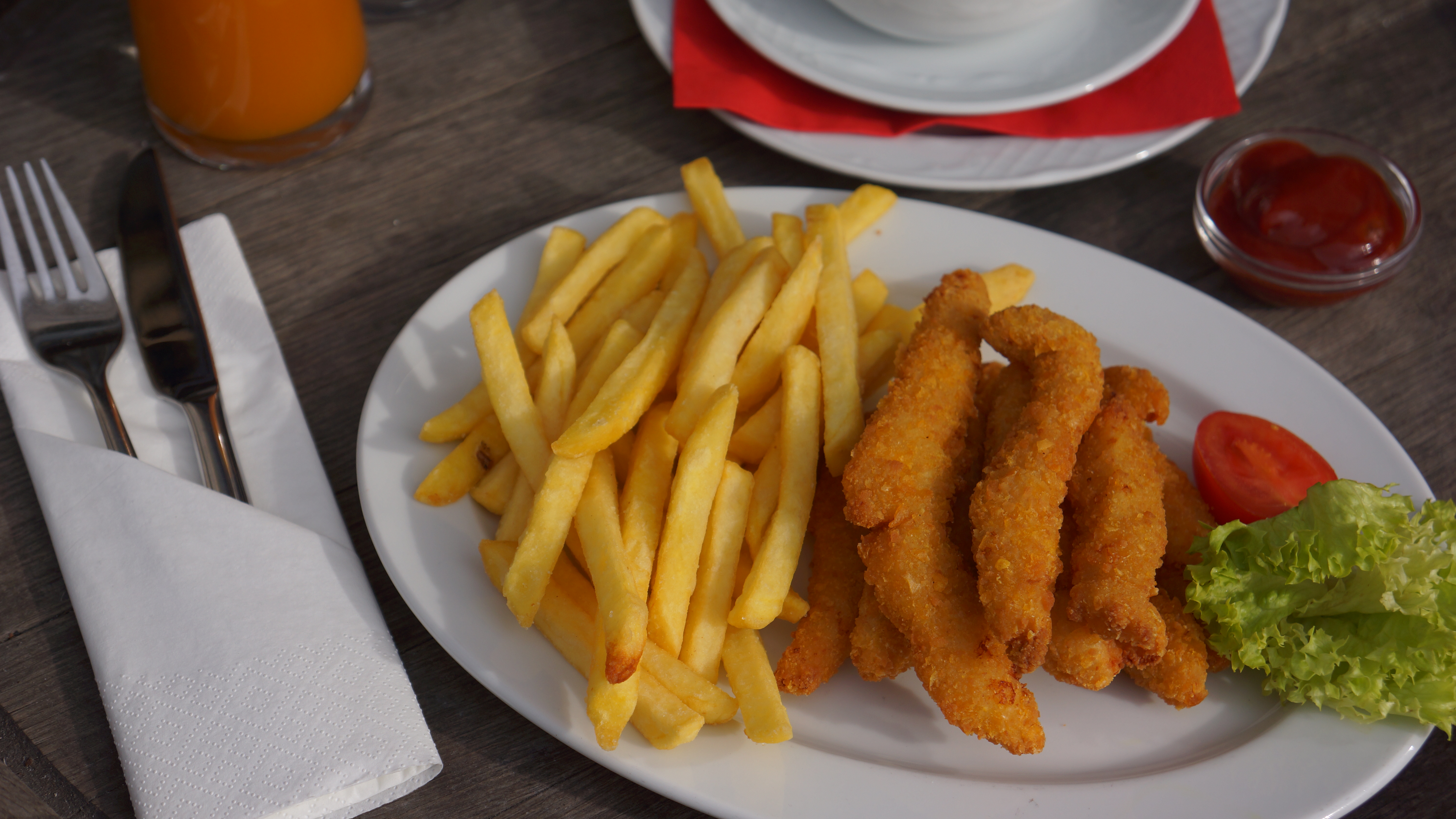 Arranged Food and Objects
