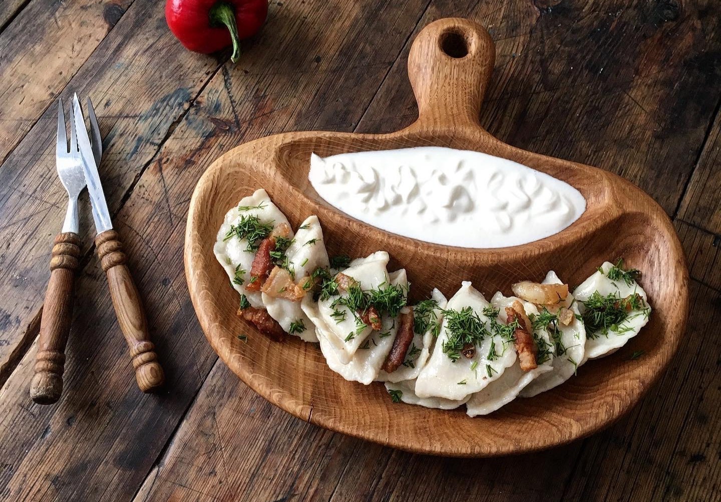 Arranged Food and Objects