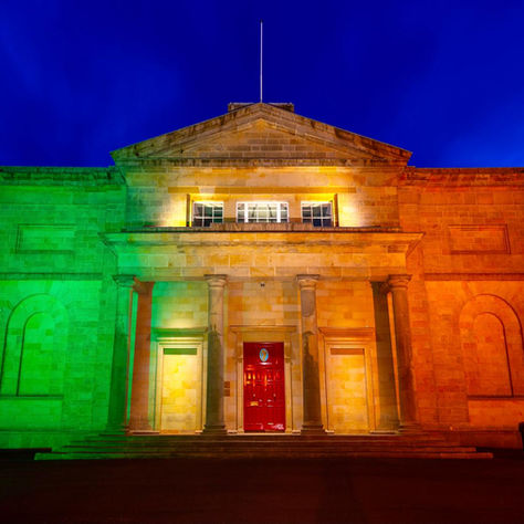Bespoke Outdoor Electrical Lighting at Cavan Court House