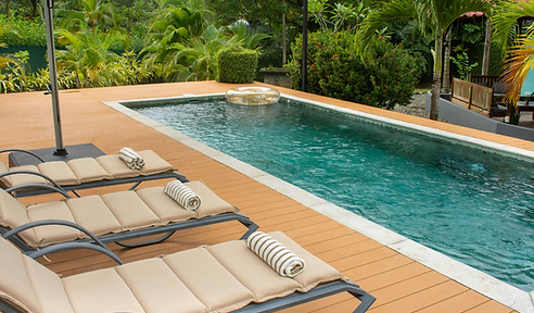 Custom-built pool and spa with water features by Forefront Builders Group in Orange County.