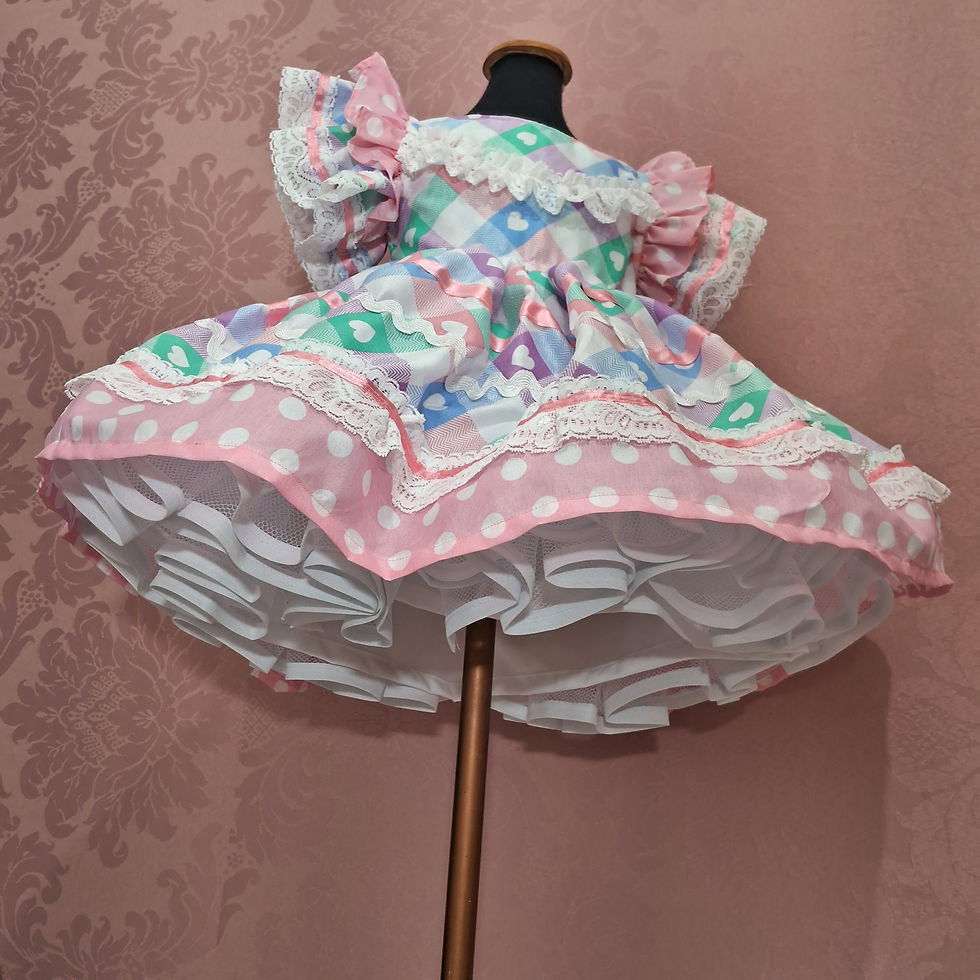 Miniatura: Molde Pdf Vestido junino manga babado