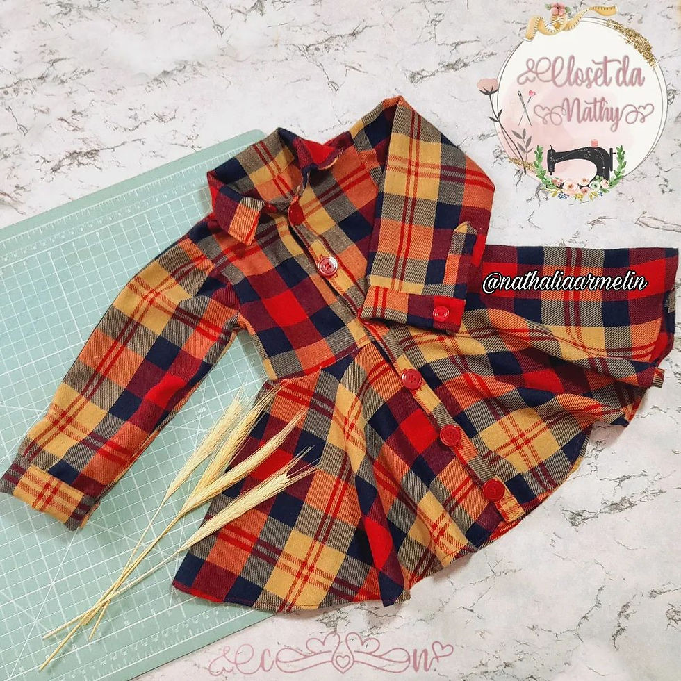 Miniatura: Vestido alexia gode Infantil | Passo a Passo + Molde PDF