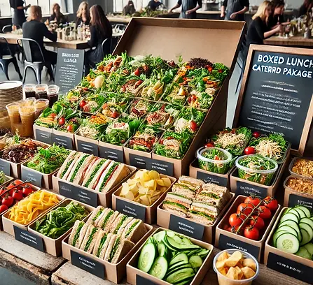 DALL·E 2025-03-10 21.55.37 - A high-quality image of a 'Boxed Lunch & Salad Catering Packa