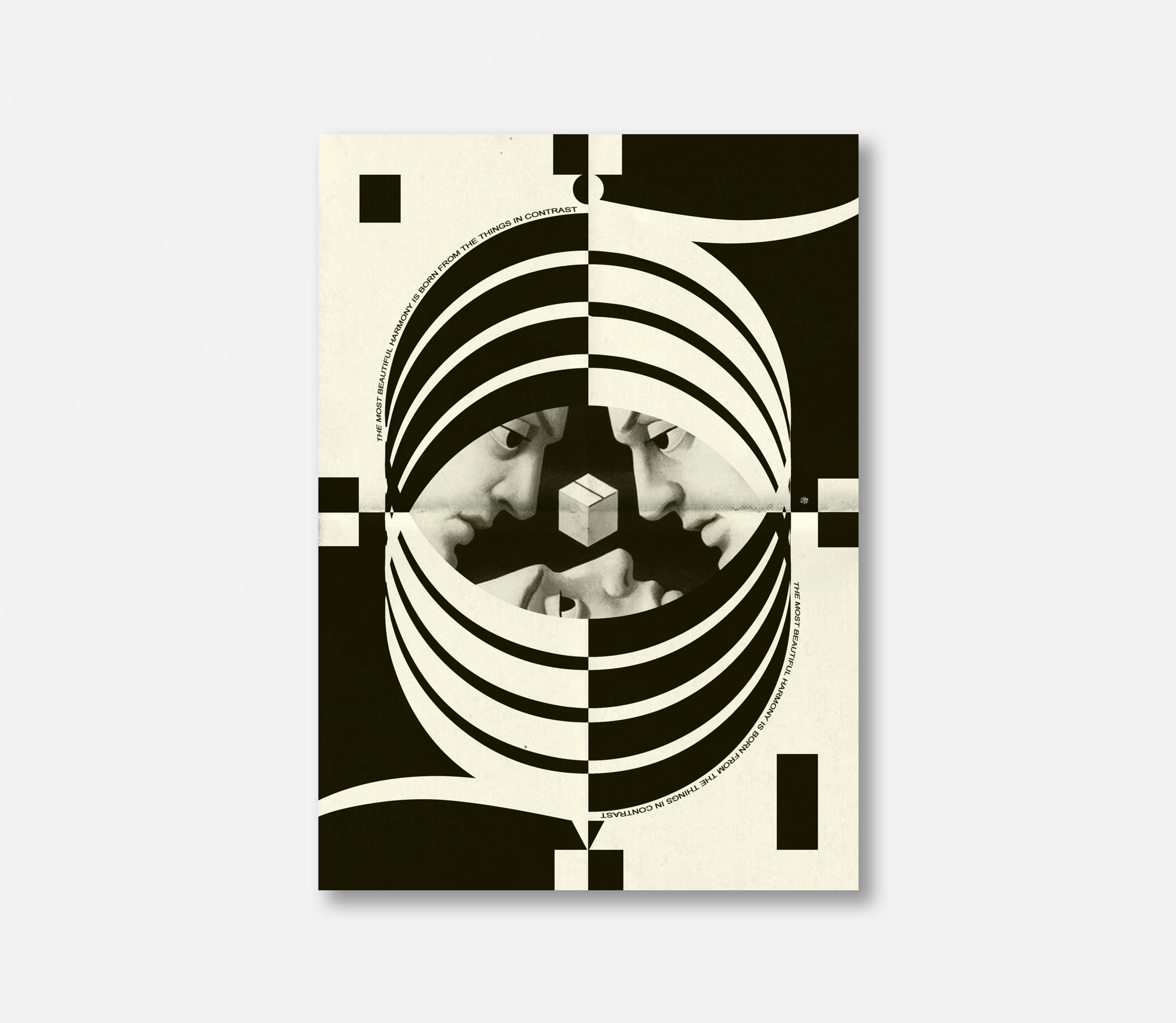 Geometric Visions poster art design (paper)