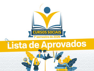 Cursos sociais profissionalizantes: confira lista de aprovados para o 1º semestre de 2026