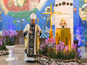Dom Sergio de Deus Borges preside a quinta noite da novena da 212ª Festa Estadual de Nossa Senhora do Rocio