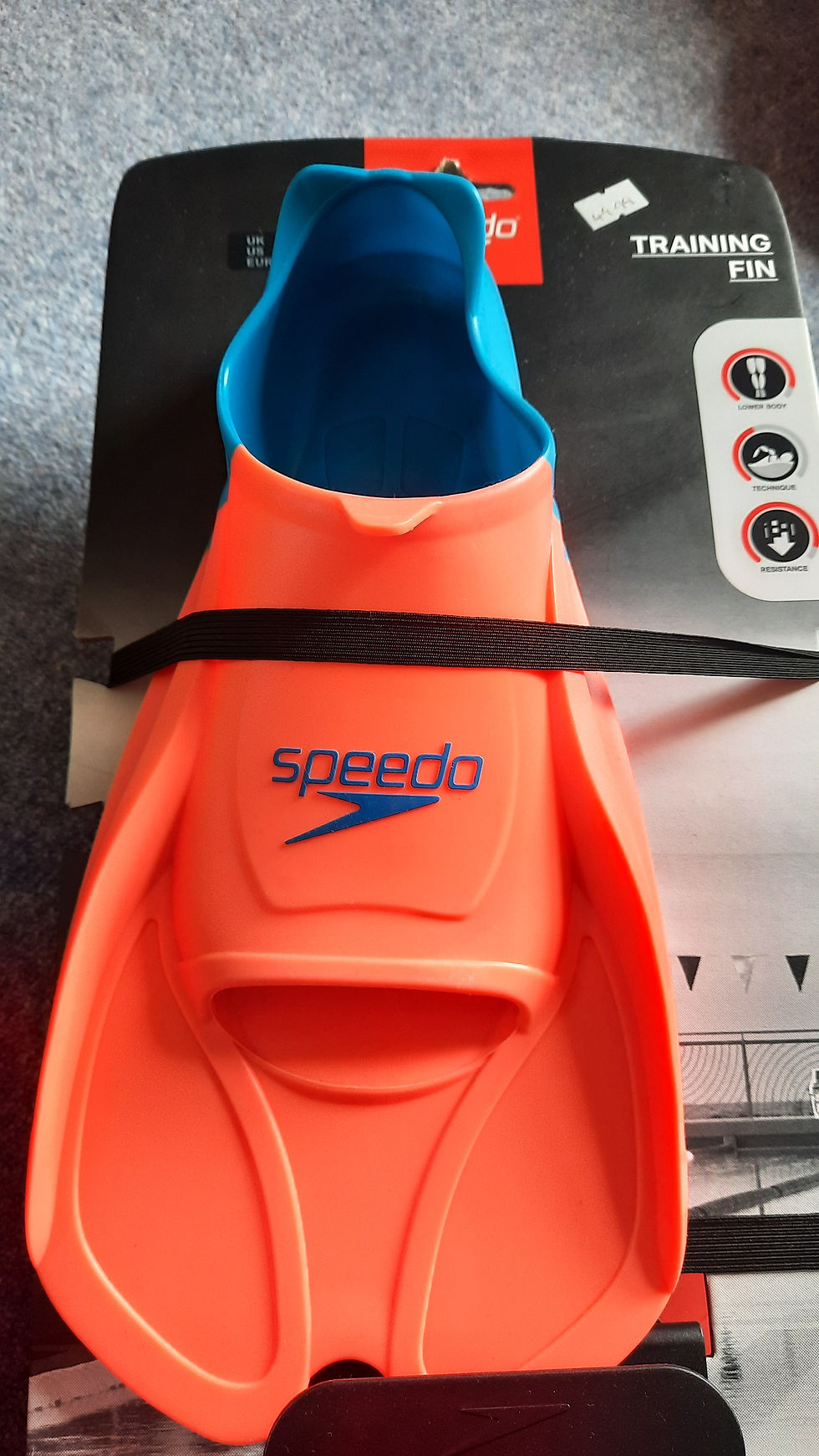 Speedo training fins,  4-5